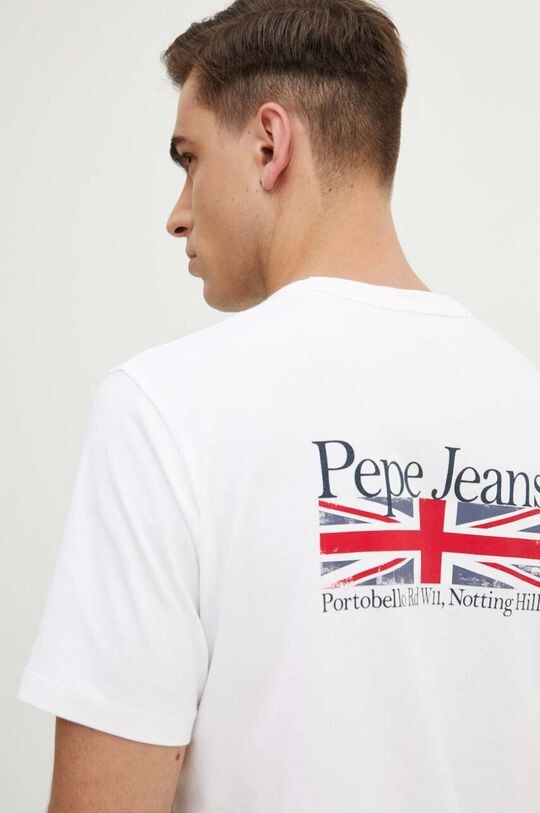 

Хлопковая футболка ALFIE Pepe Jeans, белый
