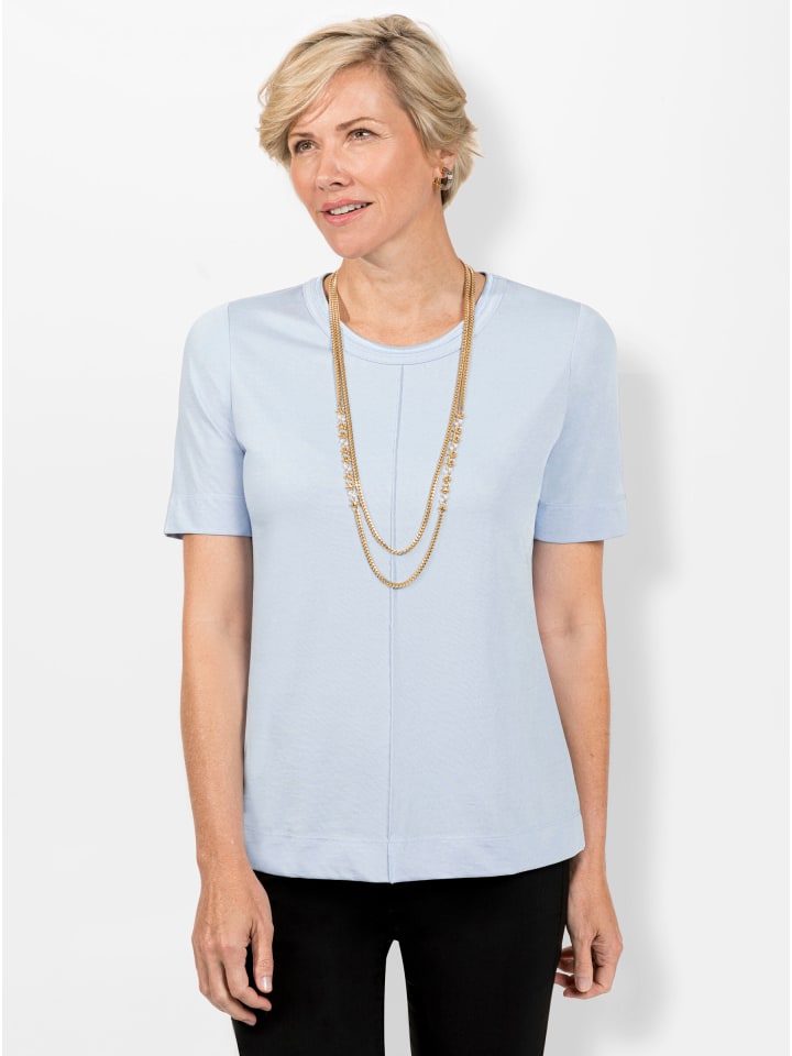 

Рубашка с круглым вырезом цвета ледяной синий WITT WEIDEN