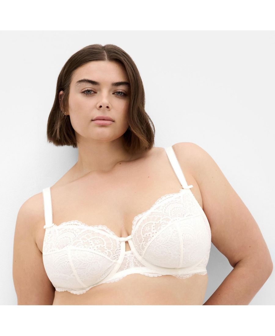 

Бюстгальтер Ophelia на косточках больших размеров CITY CHIC, Ivory