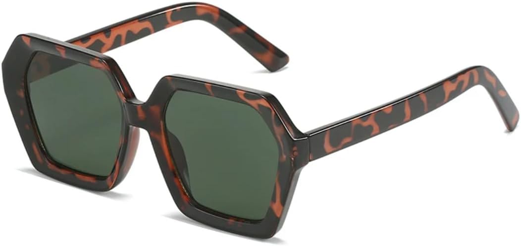 

Солнцезащитные очки с защитой UV400 | Градиентные линзы, большая оправа | Для женщин и мужчин, для занятий спортом на открытом воздухе и путешествий DSVIGF, Leopard Dark Green