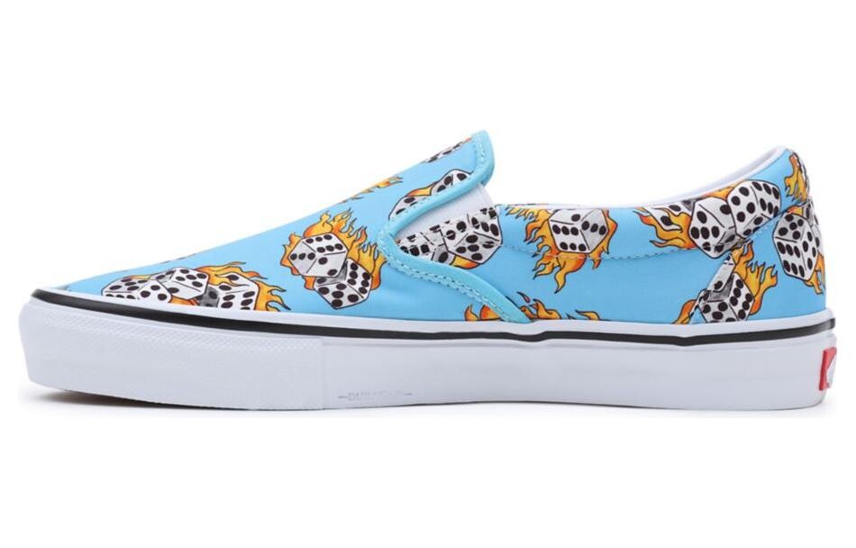 

Кроссовки Slip-On Skate Vans 'Blue Flame Dice'