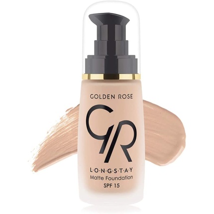 

Матовая стойкая основа без масел с SPF 15 Cream #02 Golden Rose