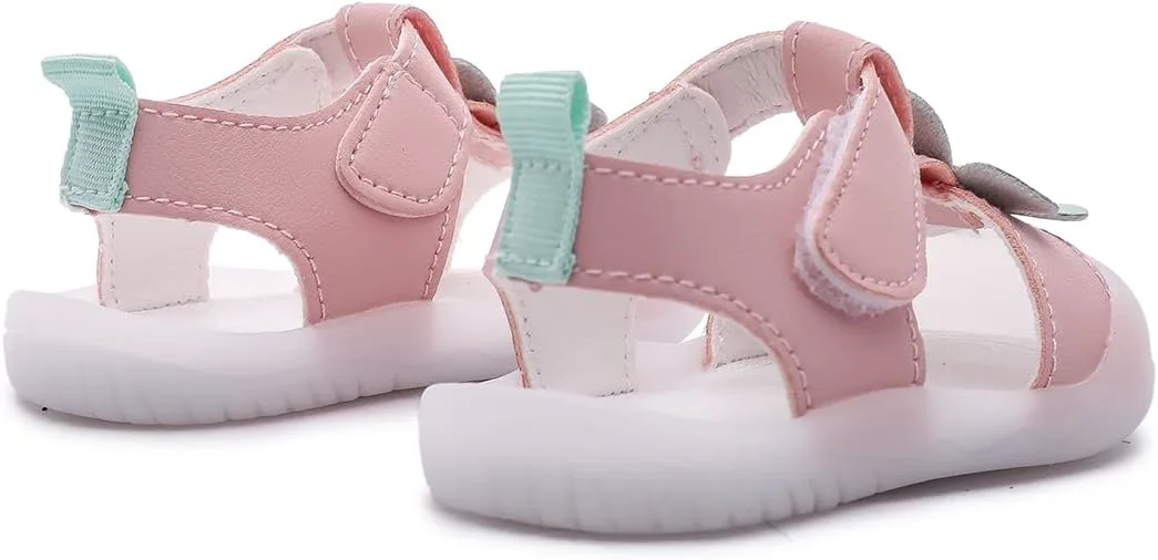 

Детские летние сандалии с дышащей сеткой, резиновой подошвой и противоскользящей поверхностью для мальчиков и девочек, 9-30 месяцев Kuner, розовый