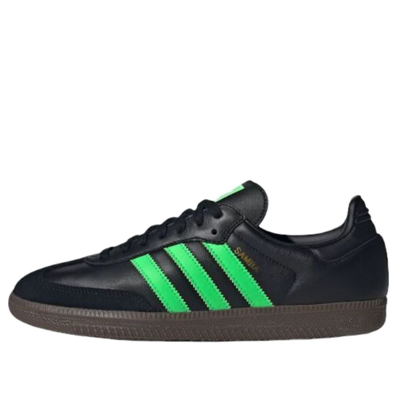 

Adidas Samba 'Core Black Screaming Green Gum'