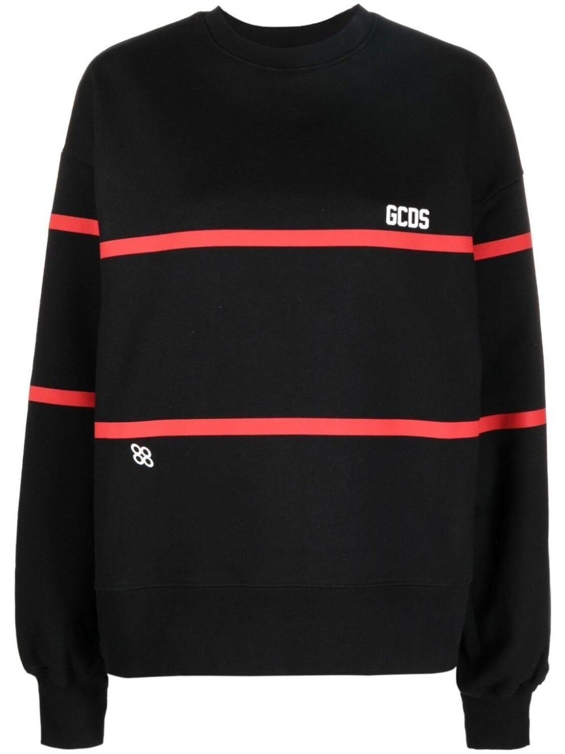 

Gcds stripe-detailed sweatshirt, черный