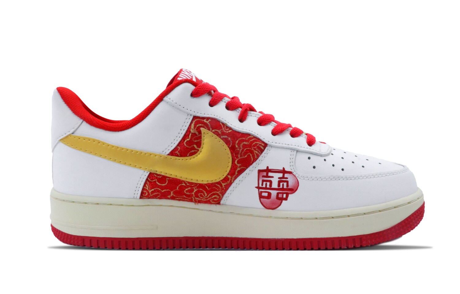 

Кроссовки Nike Air Force 1 Skateboarding Shoes Unisex Low-top Red/white, красный