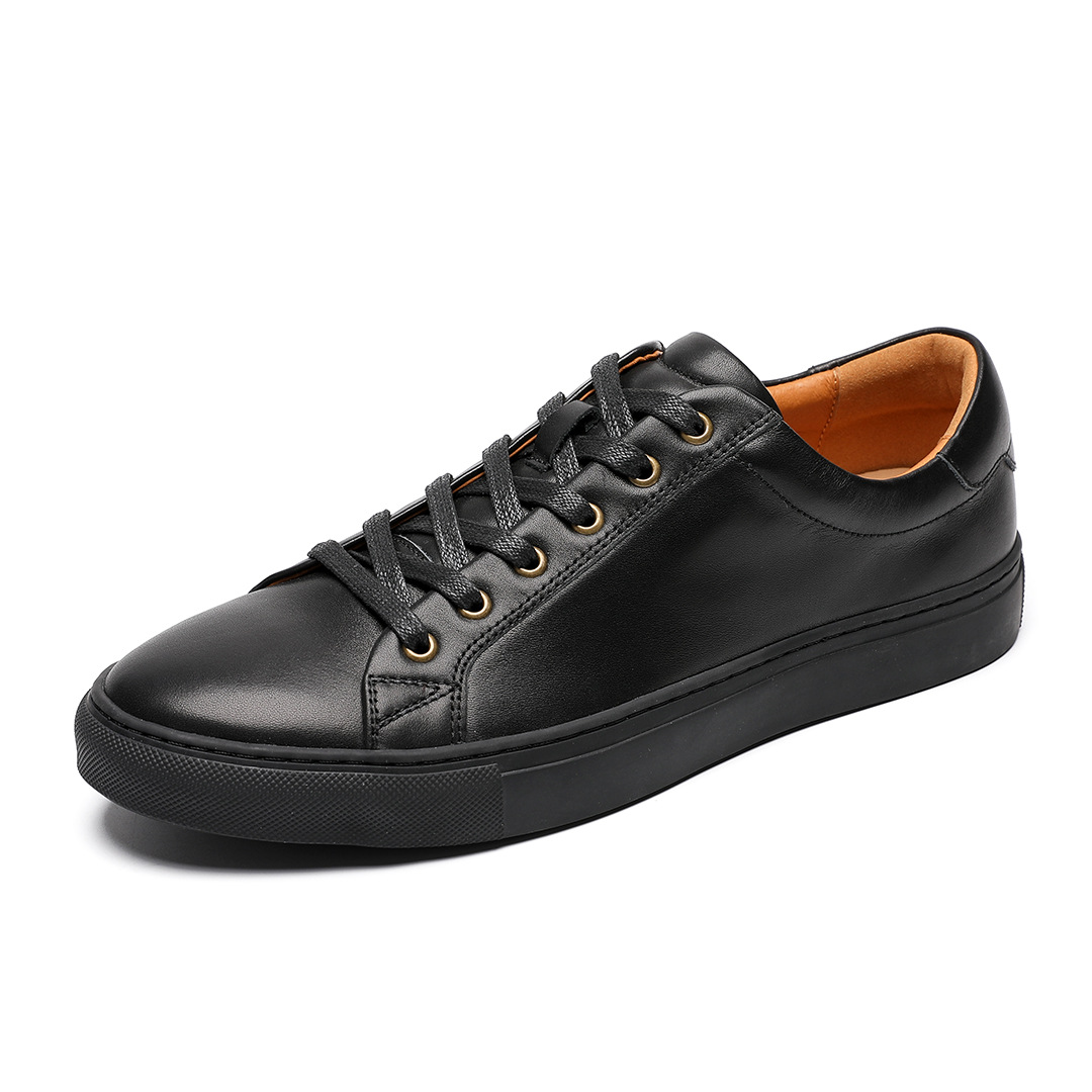 

Износостойкие дышащие низкие мужские кроссовки для скейтбординга Devanro, Black