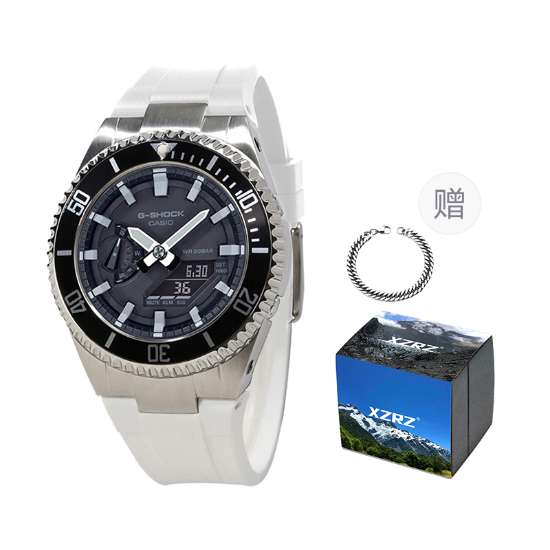 

Унисекс часы CASIO серии с двойным дисплеем жидкокристаллическим/аналоговым черные