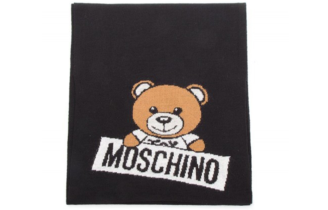 

MOSCHINO Женский вязаный шарф, Черный