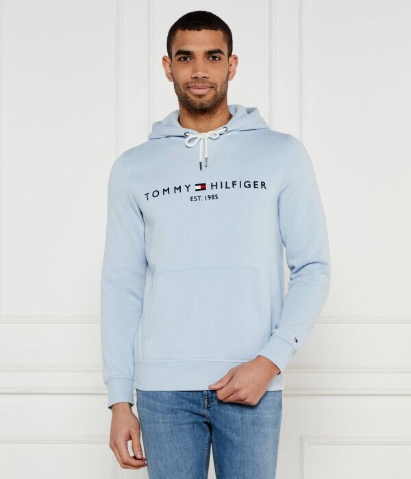 

Толстовка мужская Tommy Hilfiger с надписью, голубой