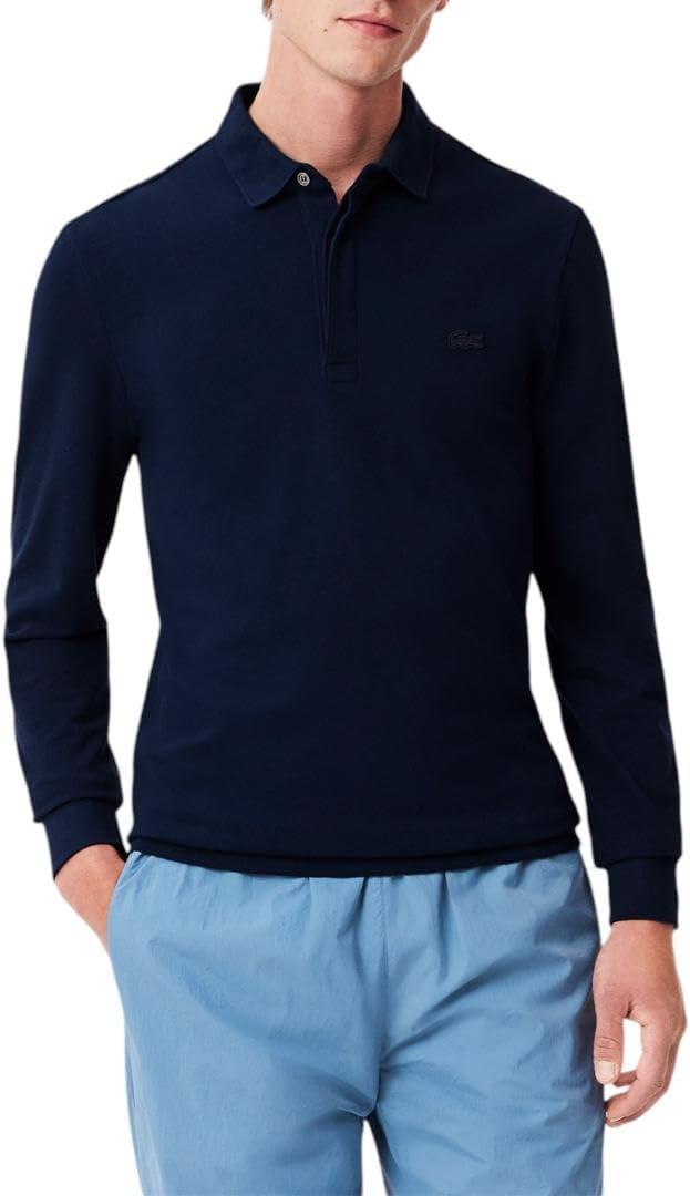 

Мужское поло Lacoste Paris с длинным рукавом из эластичного хлопка, Navy Blue, Синий, Мужское поло Lacoste Paris с длинным рукавом из эластичного хлопка, Navy Blue