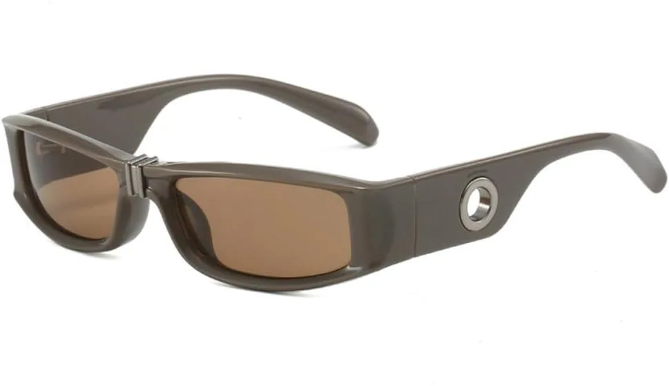 

Модные солнцезащитные очки для мужчин и женщин, винтажный стиль, тонкие линзы, оправа, стиль для походов и путешествий, защита от ультрафиолета UV400 TYUVIVO, C2