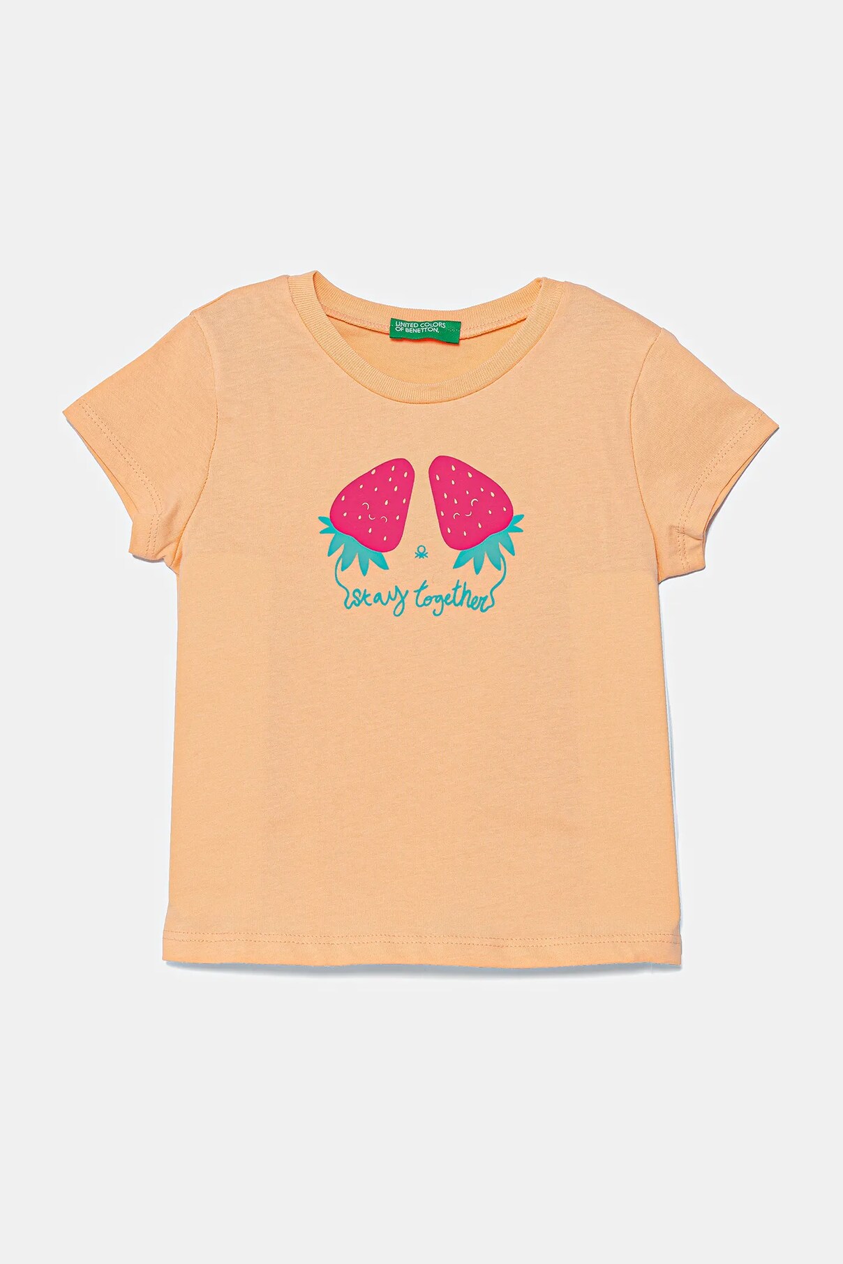 

Футболка из хлопка для детей United Colors Of Benetton, оранжевый