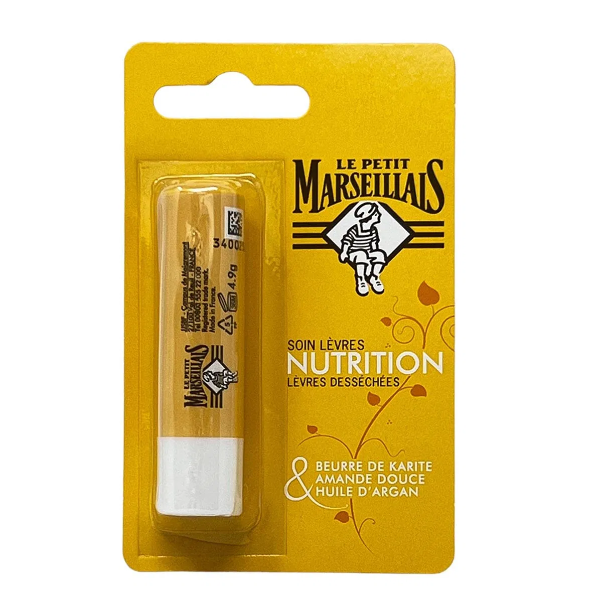 Бальзам для губ Le Petit Marseillais с маслом ши, миндалем и арганой 4.9 г Le Petit Marseillais