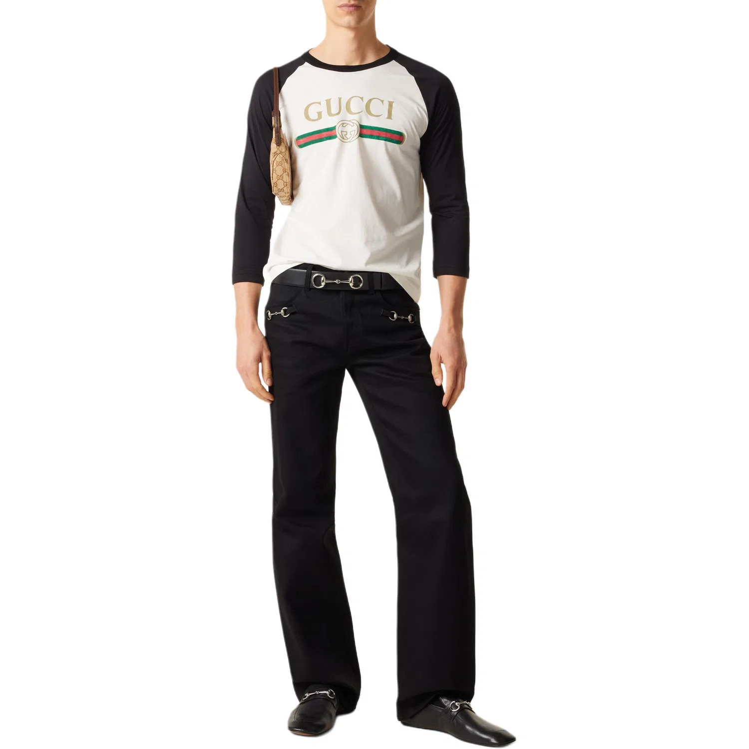 Футболка мужская GUCCI Crew Neck Moderate Straight Fit, белый — фото 3