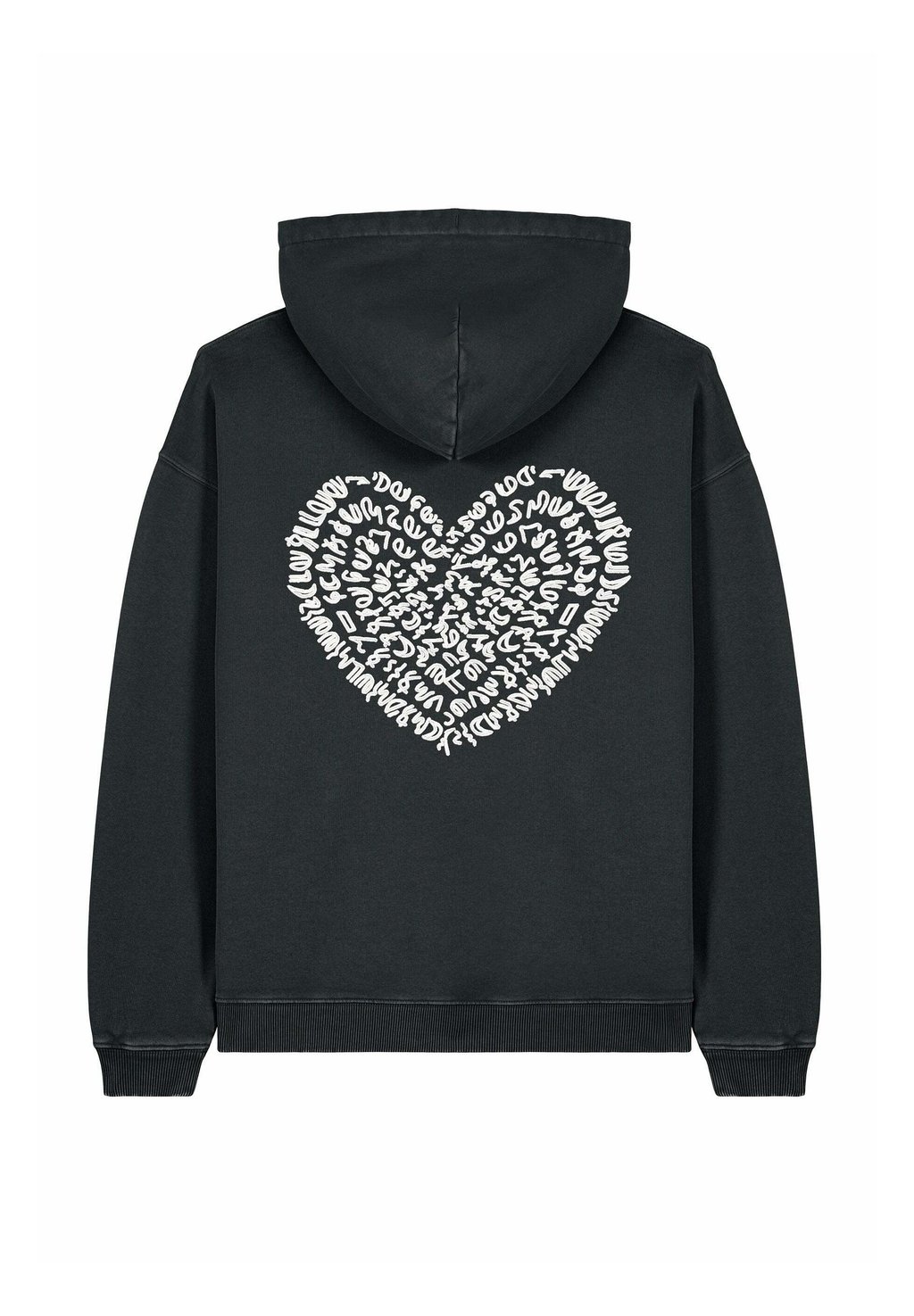 

Толстовка CORAZON BACK EMBROIDERY UNISEX VINTAGE - Hoodie Mira Paris, цвет Black Denim