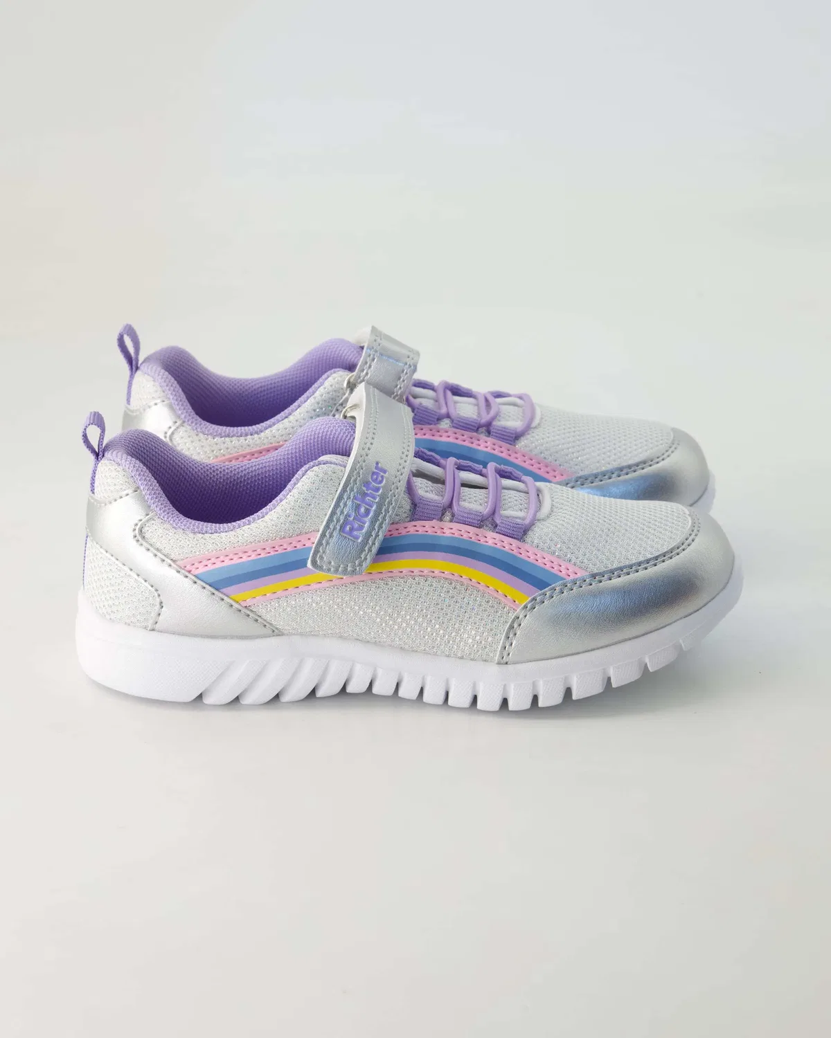 Кроссовки, кожаные, Richter Shoes, серебристый — фото 2