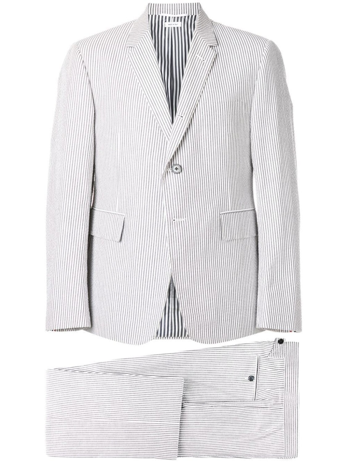 

Thom Browne костюм-двойка в полоску, серый