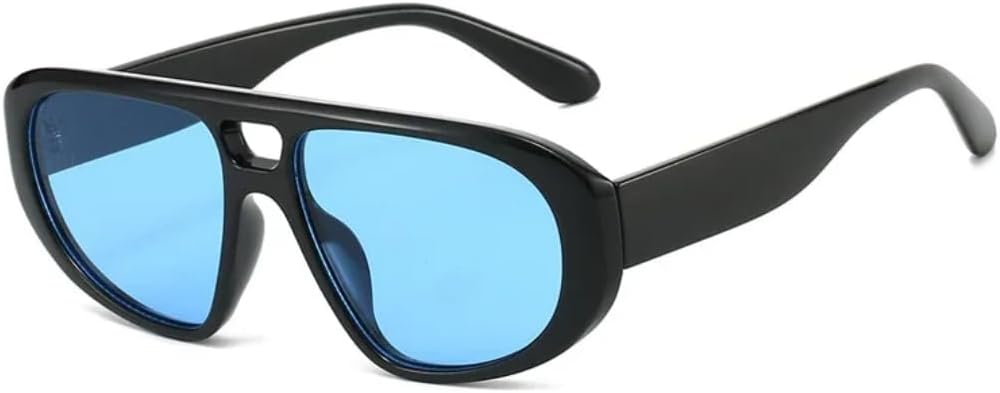 

Солнцезащитные очки с защитой UV400 | Двойные перемычки, красный чай, зеленый панк | для женщин и мужчин, для занятий спортом на открытом воздухе и вождения (цвет «Леопардовый чай») LXLHWN, Black Blue