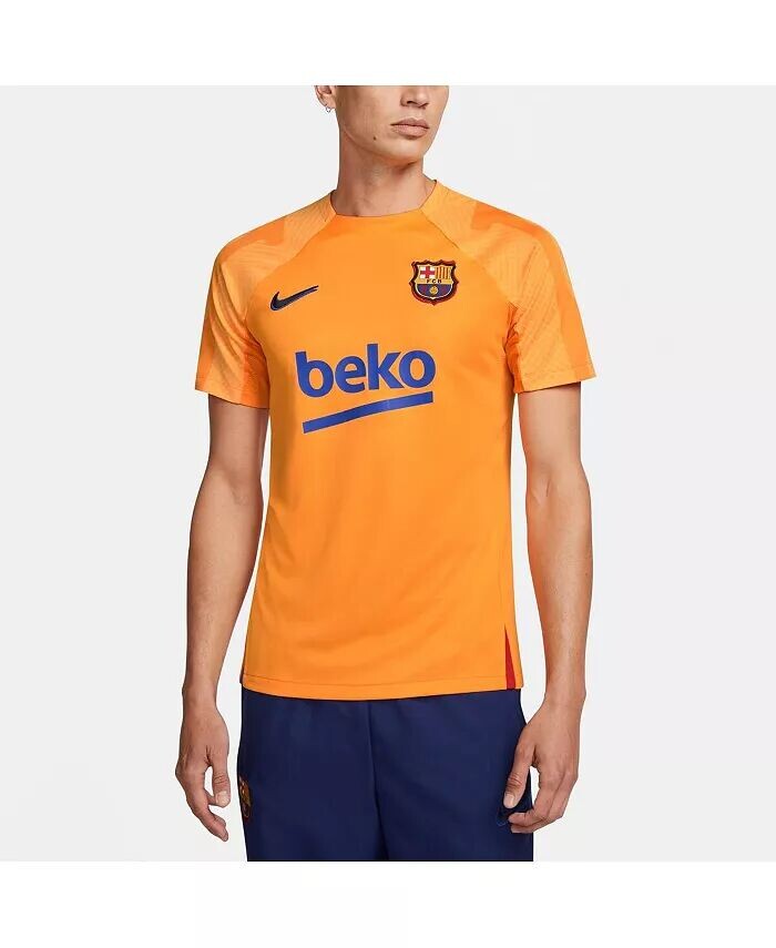 

Мужская оранжевая футболка Барселоны 2021/22 Strike Nike