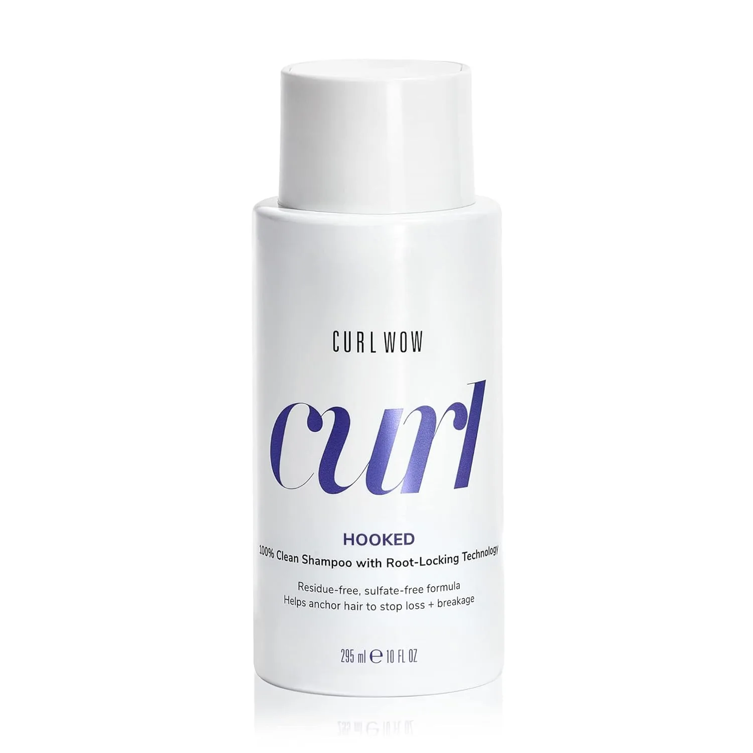 Шампунь COLOR WOW Curl Wow Hooked 100% Clean с технологией фиксации у корней - обильно пенящаяся формула без сульфатов не оставляет следов и помогает закрепить волосы, предотвращая их выпадение.