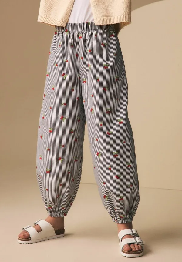 Брюки-Шаровары стандартного кроя Next, Blue Stripe Cherry Embroidery — фото 2