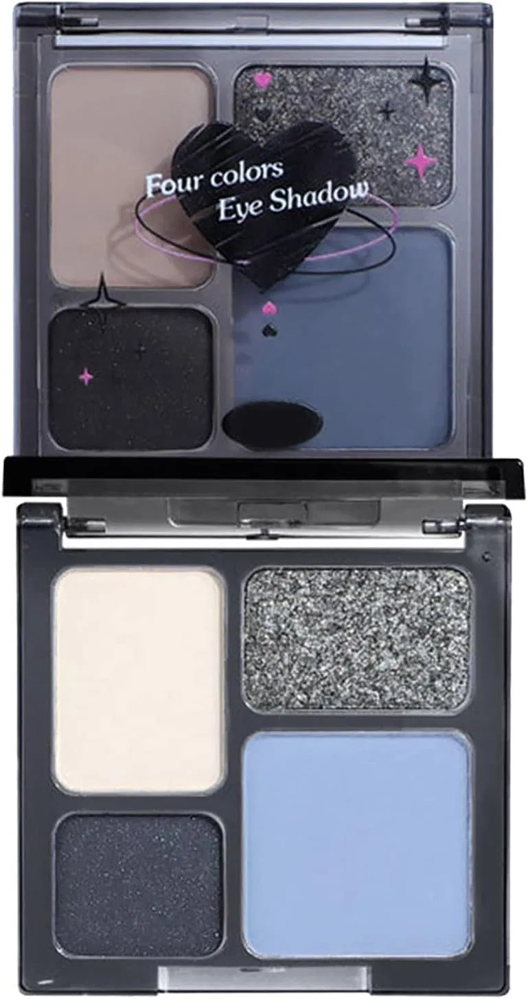 Тени для век 4 цвета Glitter Cool Dark Generic