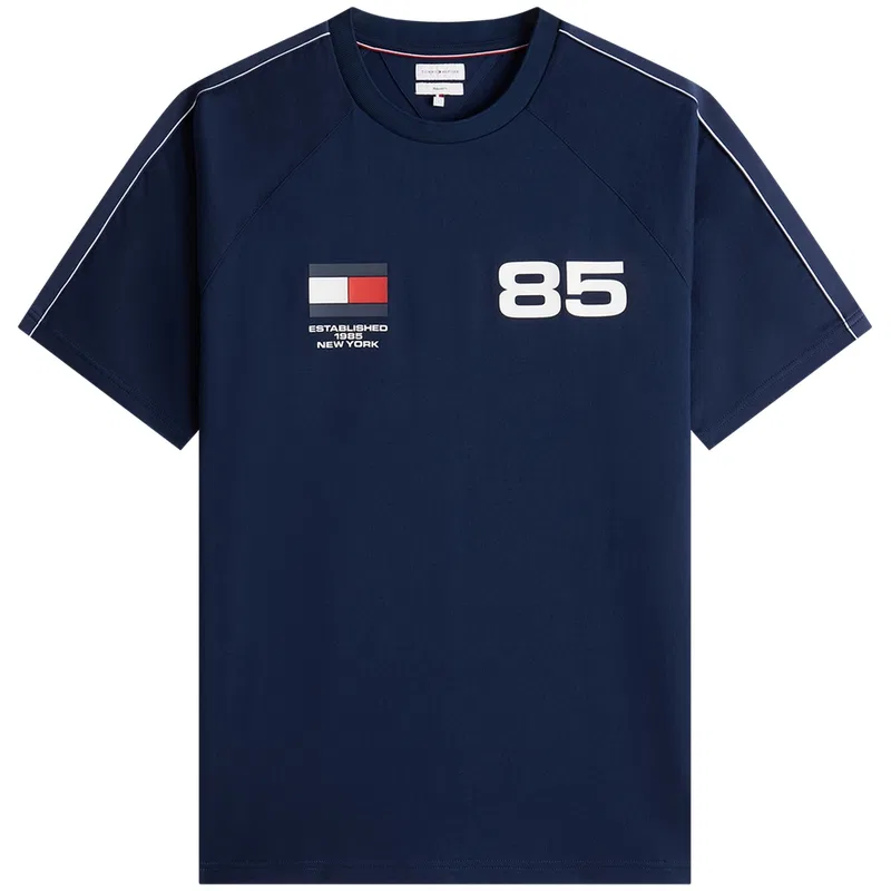 Футболка Tommy Hilfiger World Cup Collection с круглым вырезом, темно-синяя