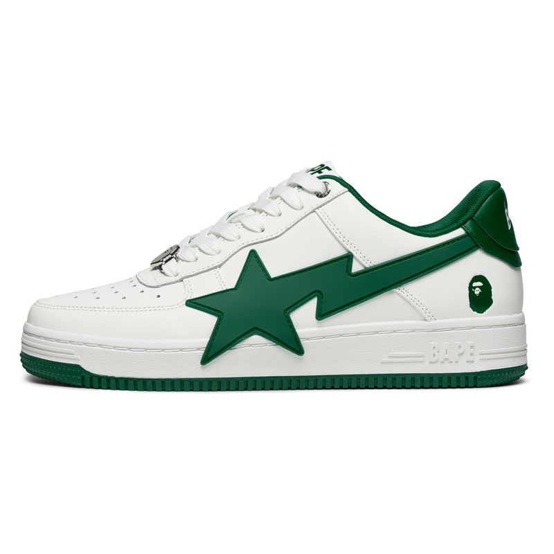 

A BATHING APE STAOS Лоу-топ скейтборд кроссовки мужские бело-зеленые WHM, цвет White Green WHM