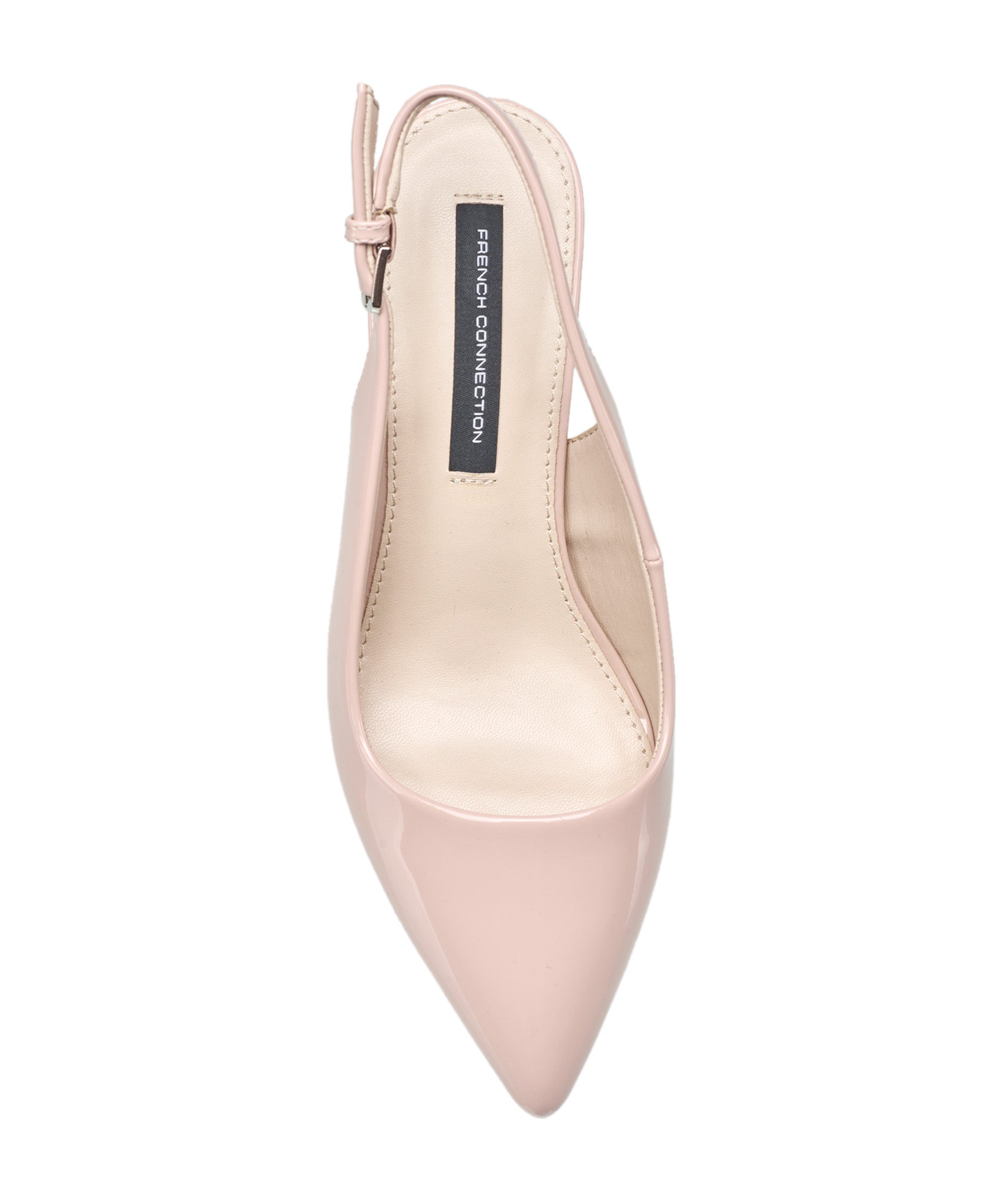 Туфли-лодочки French Connection Ladies Quinn с открытой пяткой и каблуком-рюмочкой, Blush — фото 4