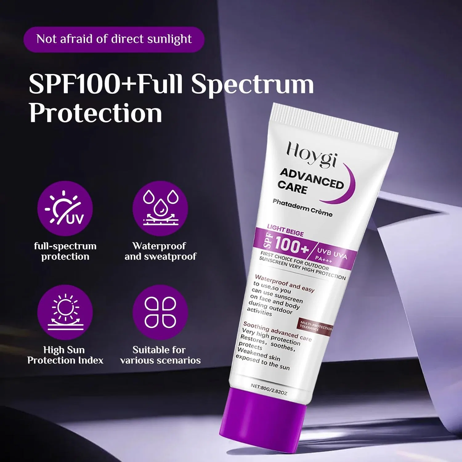 Набор из 3 солнцезащитных кремов SPF 100 Hanggon, Color6 — фото 3