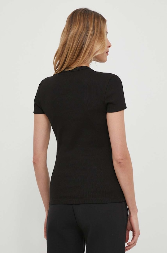 Футболка Lacoste, черная, 100% хлопок — фото 3