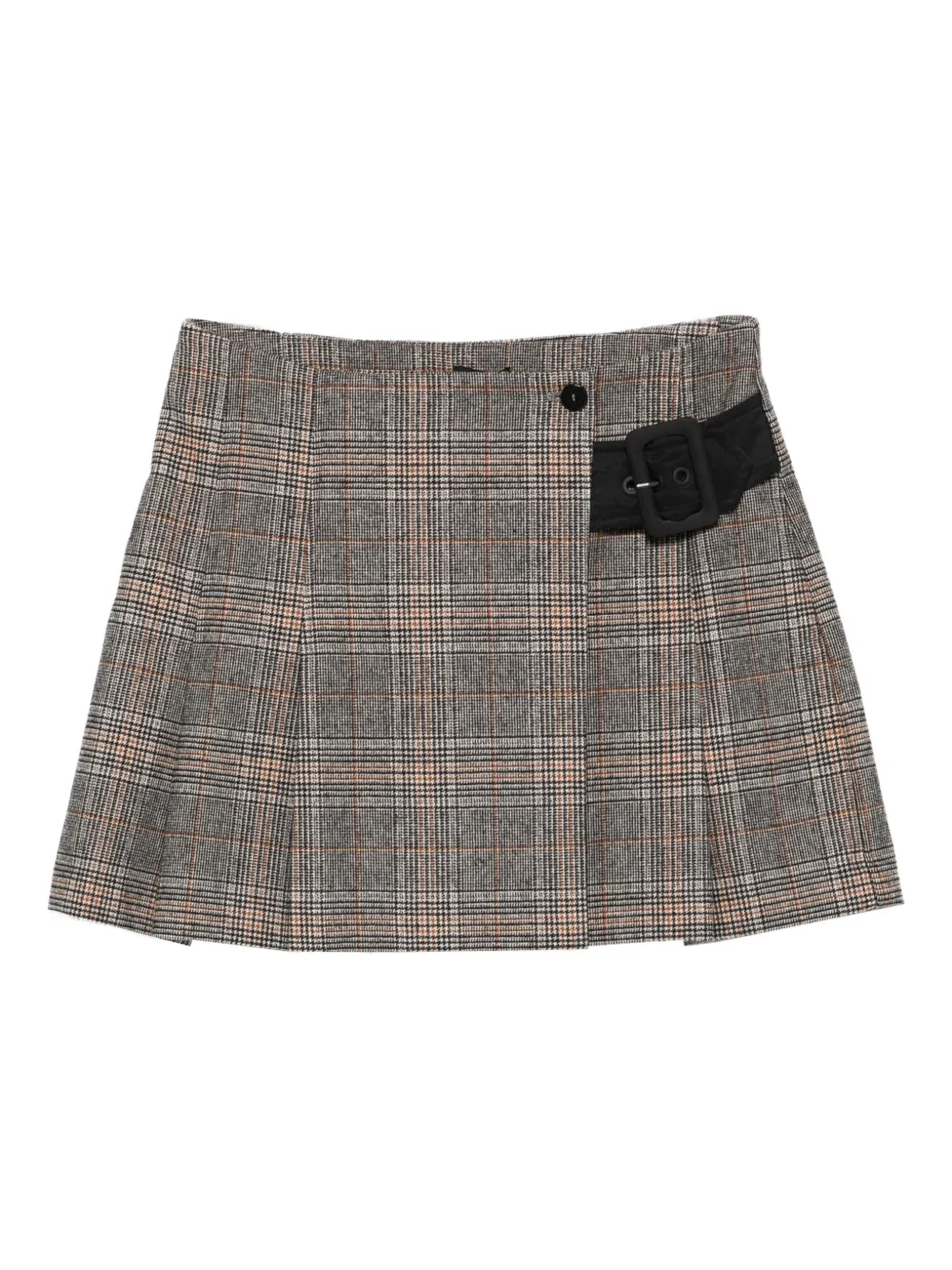 

Юбка в клетку с поясом PINKO, серый