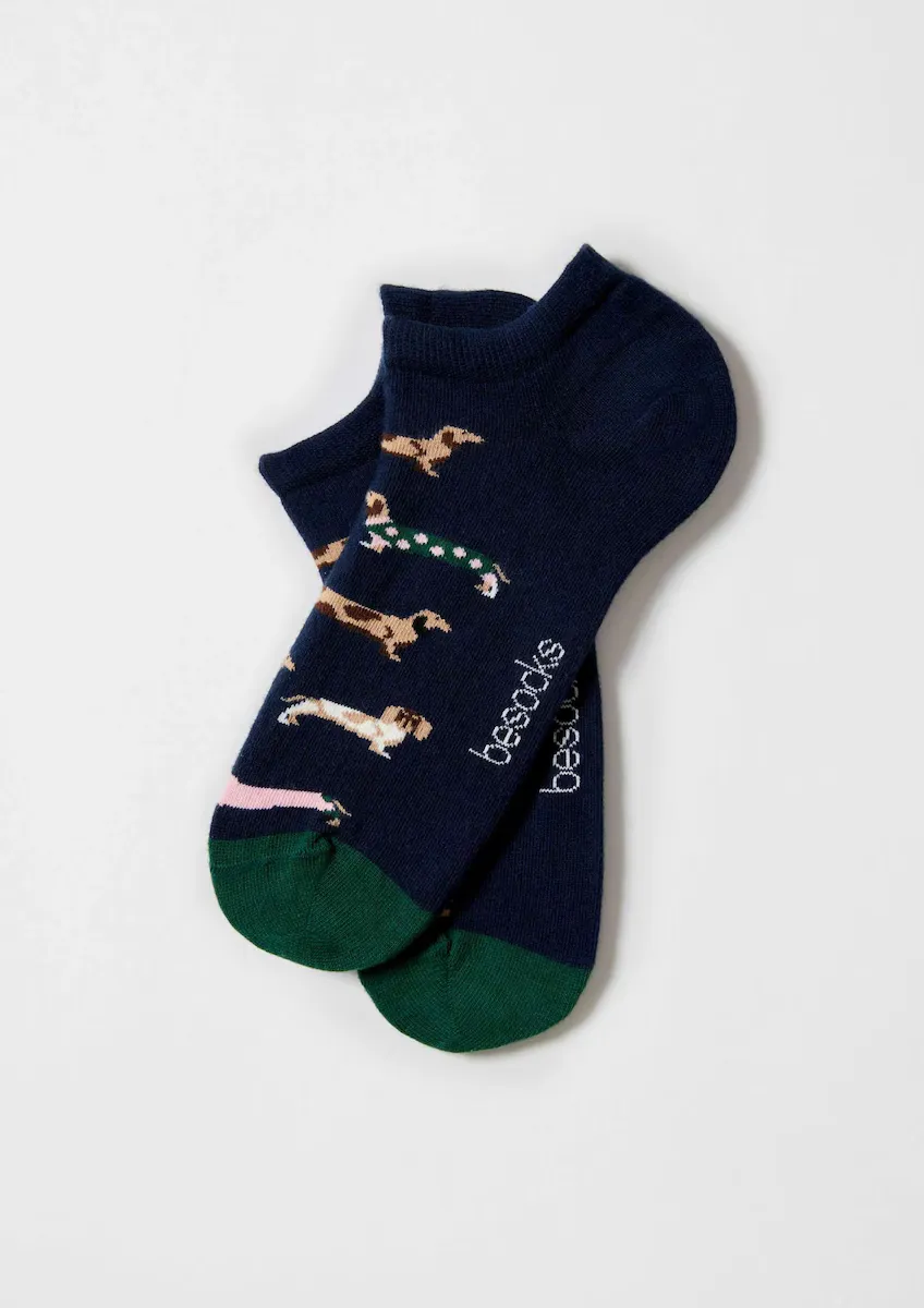 

Носки унисекс темно-синего цвета из органического хлопка Besocks, синий