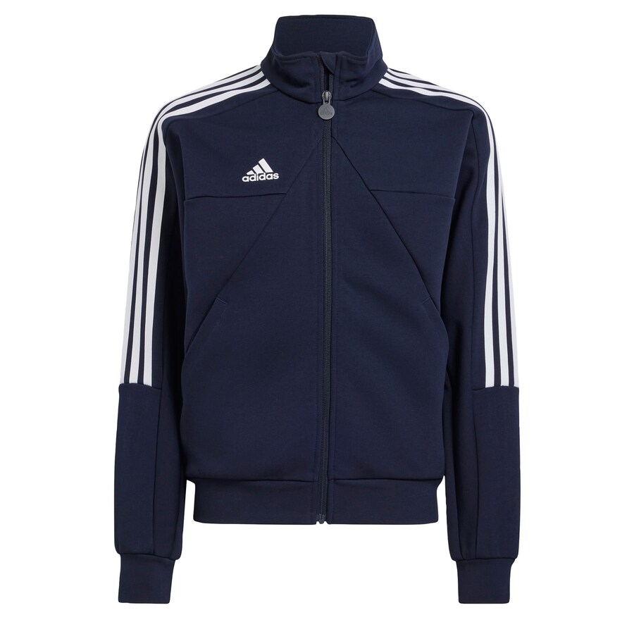 

Спортивная толстовка с капюшоном на молнии ADIDAS SPORTSWEAR Tiro, ночной синий