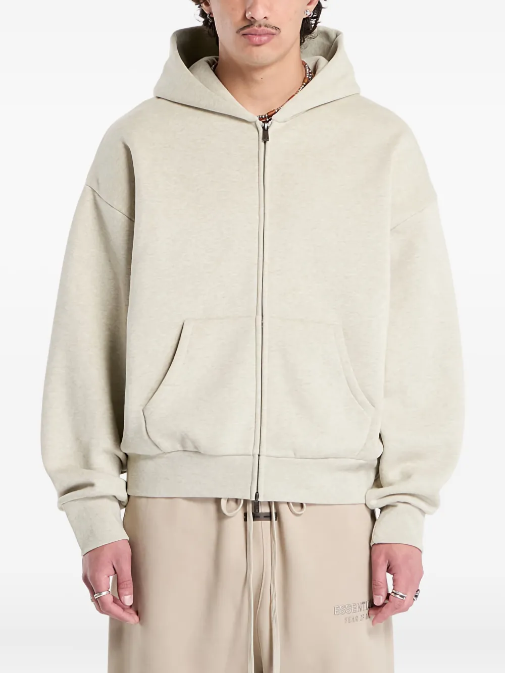 

Толстовка с капюшоном на молнии FEAR OF GOD ESSENTIALS, нейтральный