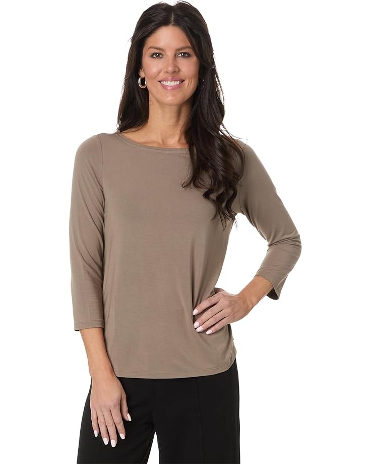 

Топ Tommy Bahama Reversible Kona Isles 3/4 Sleeve V Boat Neck Top, цвет Chanterelle