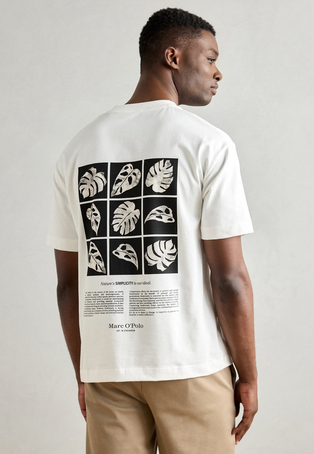 

Футболка с принтом SHORT SLEEVE NEW SEASONAL ARTWORK Marc O'Polo, кремовый