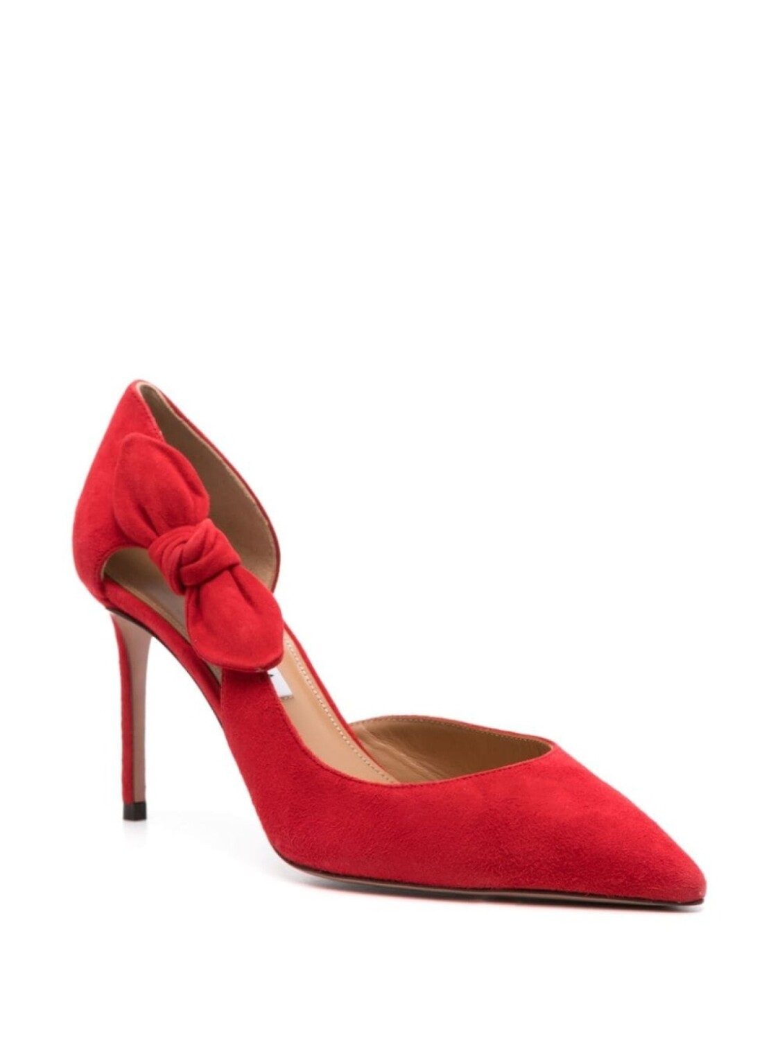 Aquazzura туфли-лодочки Very Bow Tie 105 мм, красный — фото 2