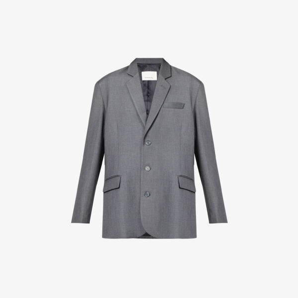 

Тканый блейзер оверсайз Gelso Frankie Shop, серый