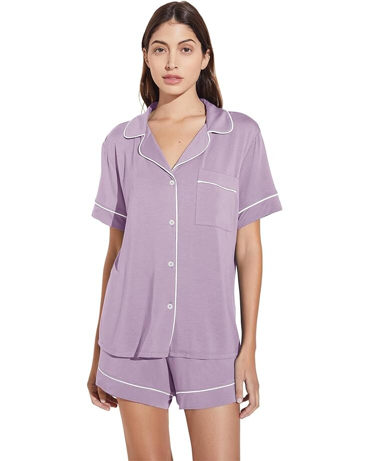 

Пижама Eberjey Gisele Relaxed Short PJ Set, цвет Lavender