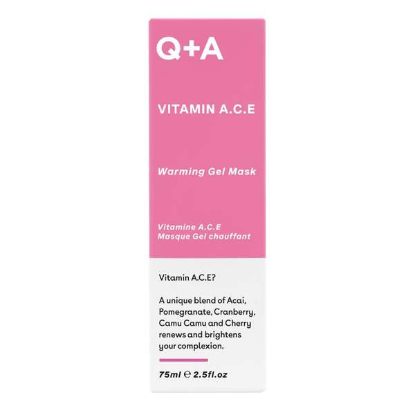 Маска для лица Q+A — Разогревающая с витаминами А, С, Vitamin a.c.e, 75 мл — фото 2