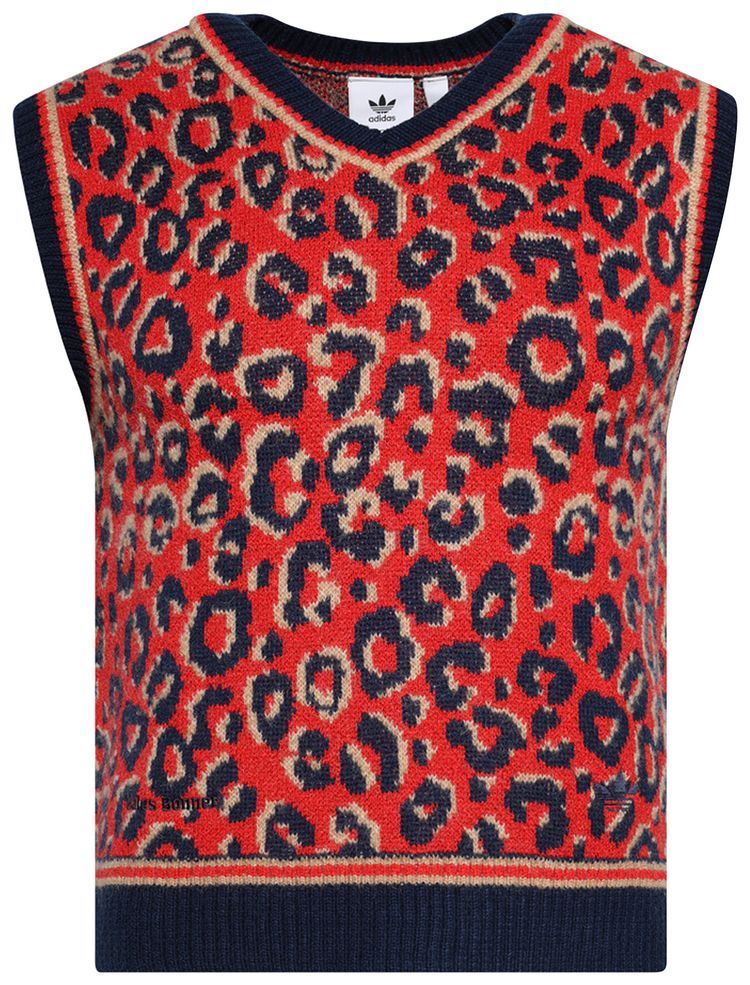 

Вязаный жилет Adidas x Wales Bonner, мультиколор