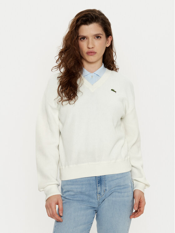 

Свитер обычного кроя AF5622 Lacoste, экрю