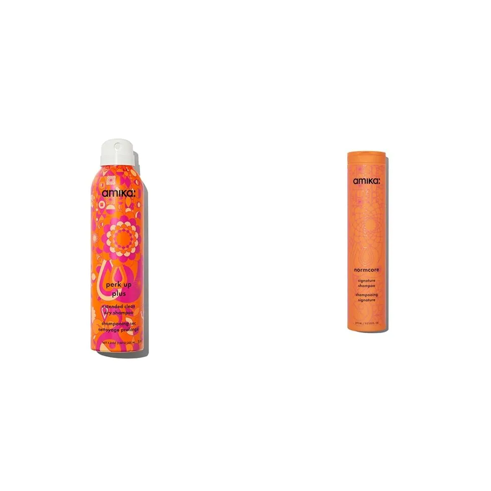 Сухой шампунь Amika Perk Up Plus Extended Clean 5,3 унции и фирменный шампунь Normcore 275 мл