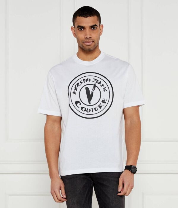 

Футболка мужская Versace Jeans Couture с принтом, белый