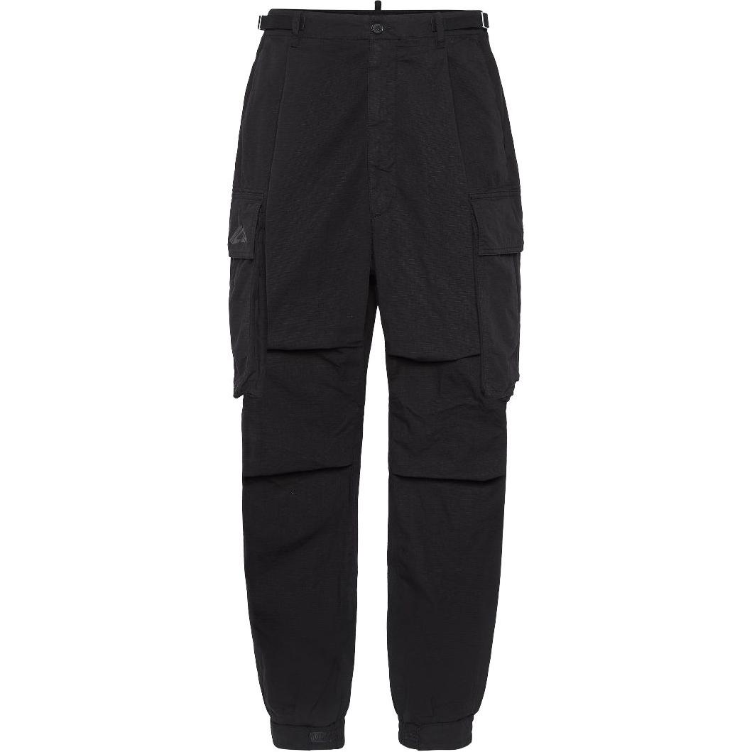 

Хлопчатобумажные брюки прямого кроя Dsquared 2, черный