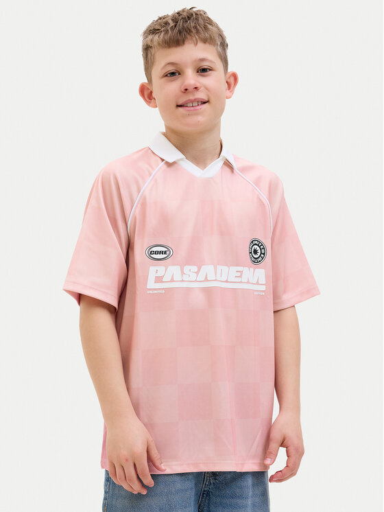 

Свободная рубашка поло 12278700 Jack&Jones Junior, розовый