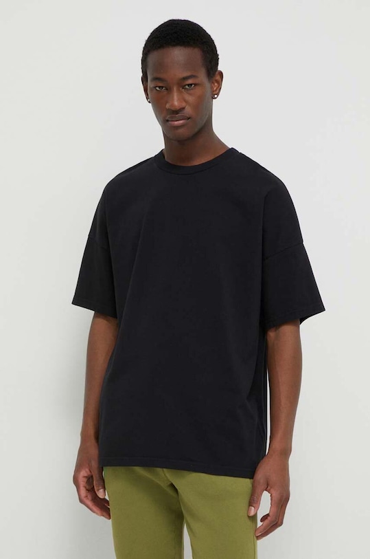 

Хлопковая футболка T-SHIRT ML COL ROND American Vintage, черный