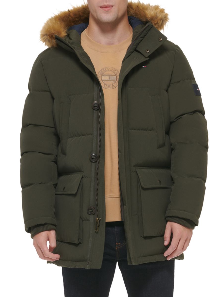 

Куртка-пуховик Artic с отделкой из искусственного меха на капюшоне Tommy Hilfiger, цвет Dark Forest, Зеленый, Куртка-пуховик Artic с отделкой из искусственного меха на капюшоне Tommy Hilfiger, цвет Dark Forest